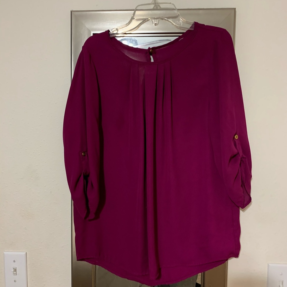 Plum blouse